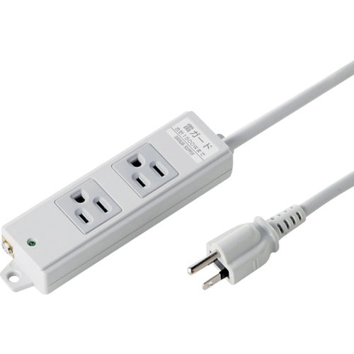 SANWA Construction site lightning protection tap, normal outlet, 2 outlets, 3m cable length, TAP-K2NSP-3, 1 unit