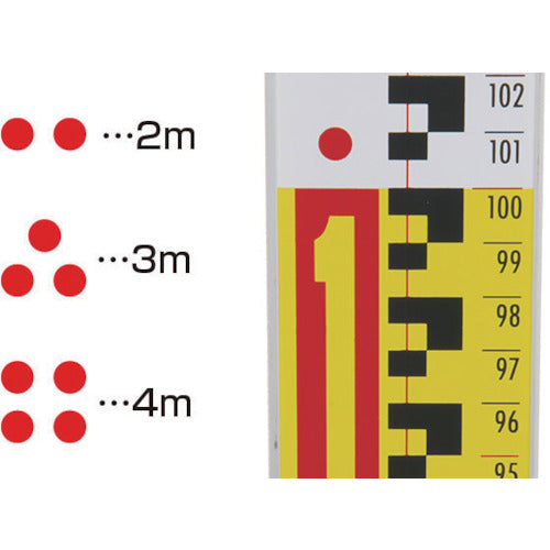 Shinwa Aluminum Staff 2_5m 3 Tier 73265 1 Piece