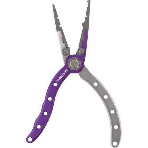 KAHARA 6 inch Aluminum Pliers &amp; Multi-Holder Purple/Silver AP60SL-PUSL 1 pc