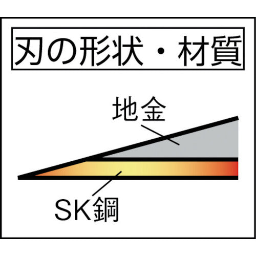 ＴＲＵＳＣＯ　片刃薄鎌　鋼付　１９５ｍｍ　KUH-195　1 丁