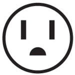 Panasonic outlet plug L-shaped DH2774 1 piece