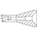 白光　ノズル／１．６ｍｍ　N60-04　1 本