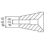 白光　ノズル／２．６ｍｍ　N60-06　1 本