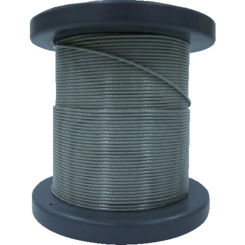 Ｏ．Ｃ．Ｒ　ＳＵＳワイヤロープ１．２０／１．５０ｍｍ　７×７　５０ｍ巻コート付（クリアー）　NSB120-150-50M　1 巻