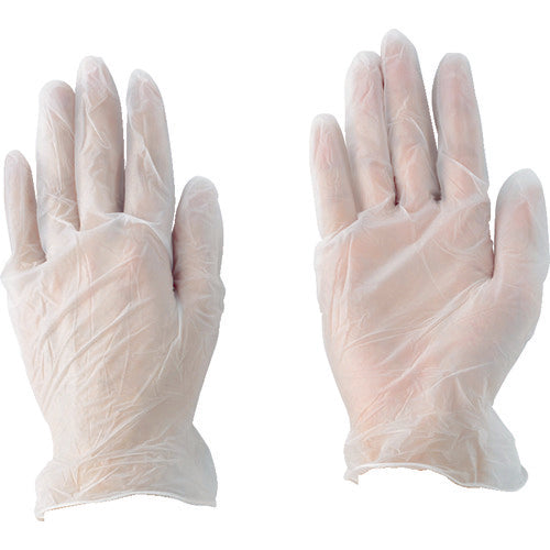 Kawanishi vinyl disposable gloves, powder-free, medium size (100 pieces) 2023-M 1 box