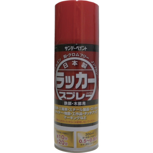 サンデーペイント　ラッカースプレーＪ　３００ｍｌ　白　20007N　1 本