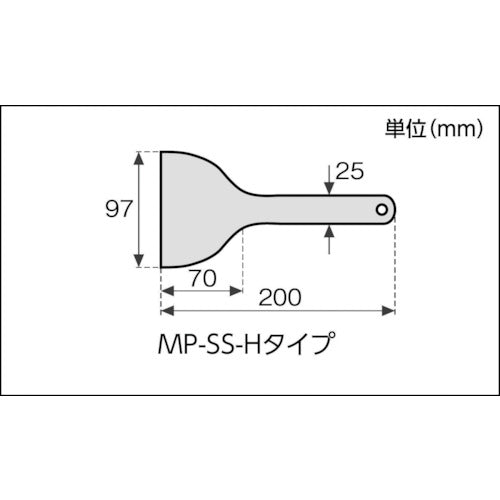 ＡＲＡＭ　ＭＰＦシリコーンスクレイパー　黒色系　（９６８０‐０１）　MP-SS-H-BK　1 個