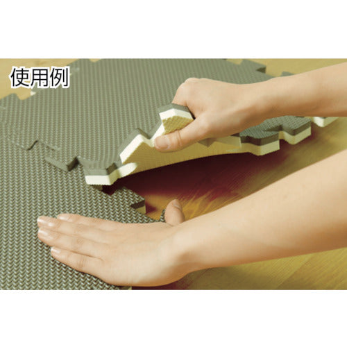 ＩＲＩＳ　５２７５２３　ジョイントマット　３０×３０　９枚　ブラウン／ベージュ　JTMR-39-BR　1 Ｓ