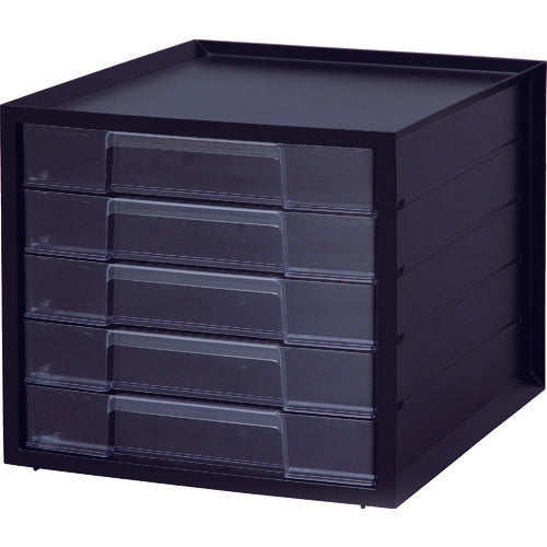 ＩＲＩＳ　２２７５９６　レターケース　ＬＣＪ−５Ｍ−ＢＫ　５段　ブラック　LCJ-5M-BK　1 台