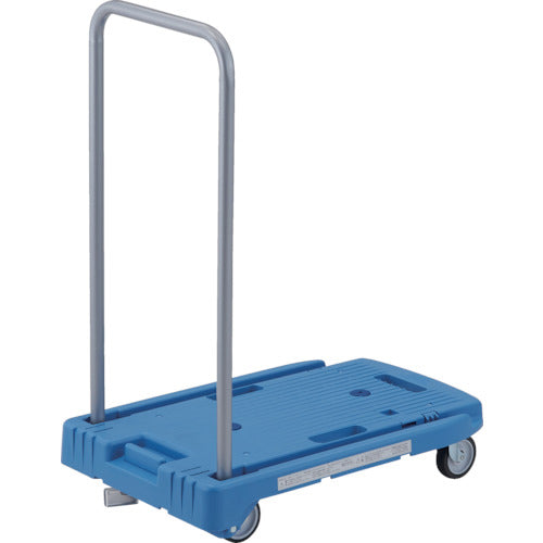 TRUSCO Plastic Cart Komawarikun Noise-reducing G Wheels 600X390 Blue with Plastic Stopper MP-6039N2-B-JS 1 Unit