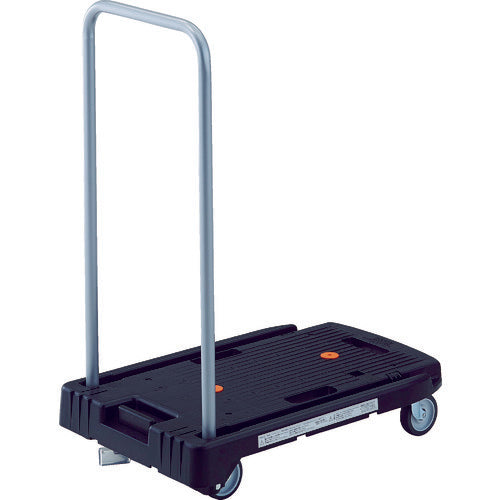 ＴＲＵＳＣＯ　樹脂台車　こまわり君　省音Ｇ車輪　６００Ｘ３９０　ブラック　樹脂ストッパー付　MP-6039N2-BK-JS　1 台