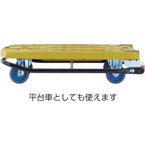 ＴＲＵＳＣＯ　樹脂台車　カルティオビッグフラット　回転　９００Ｘ６００　Ｓ付　青　MPK-906F2-B-S　1 台