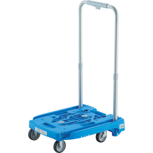 TRUSCO Plastic Cart Kartio Mini Weego Noise-reducing G Wheels Blue with Stopper WP-2G-B-JS 1 Unit