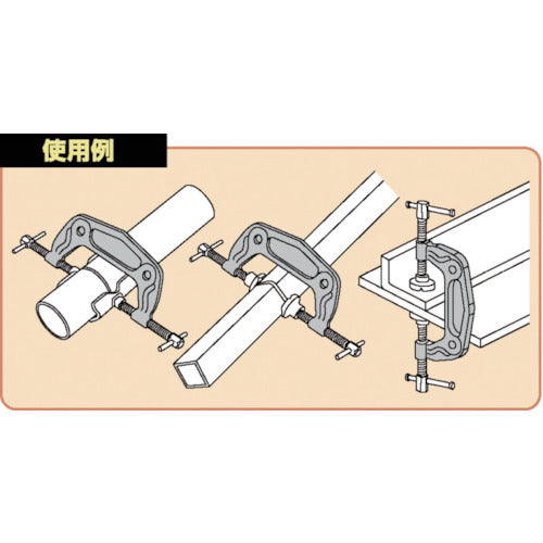 スーパー　溶接用マルチクランプ　クランプ範囲：Ｖ型アダプタφ４２．７〜φ１１４．３、丸型アダプタ０〜１１５　WMC4　1 個