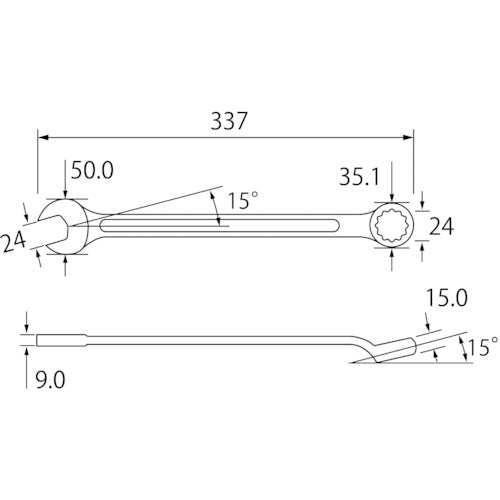 EBI Combination Wrench 24mm CW24 1pc