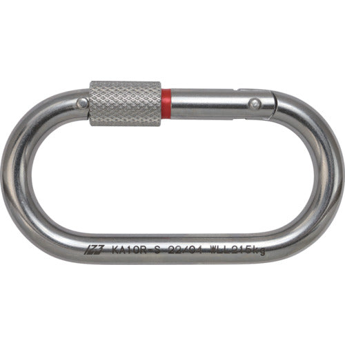 123 Carabiner Stainless Color Mark KA10R-S 1 piece