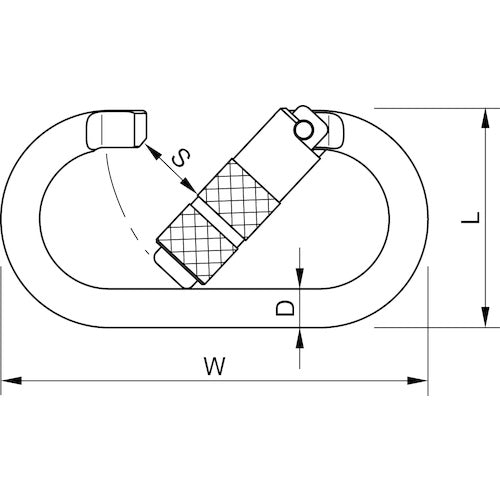 123 Auto-lock Iron O-type Aluminum Ring KA10AM 1 pc