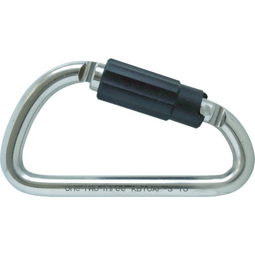 123 [Sold out and discontinued] Auto-lock Stainless Steel D-type Plastic Ring KB10AP-S 1 pc