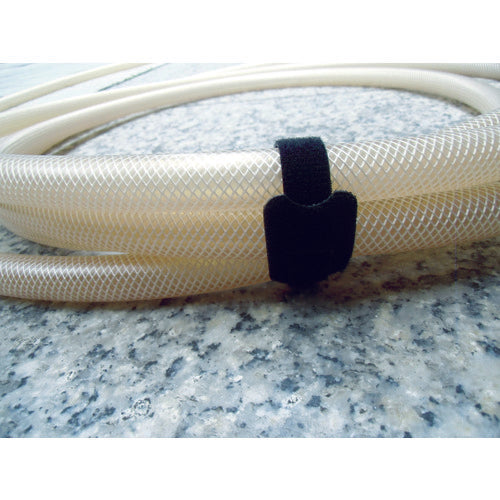 ＴＲＵＳＣＯ　マジックバンド　耐候性　ストラップ　１５ｃｍ　黒　（４本入）　MKSW-1915-BK　1 袋