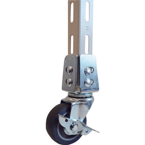 TRUSCO 앵글식 엘라스토머 캐스터 유니버설 S 부착 Φ75 TYSA-75ELS 1개