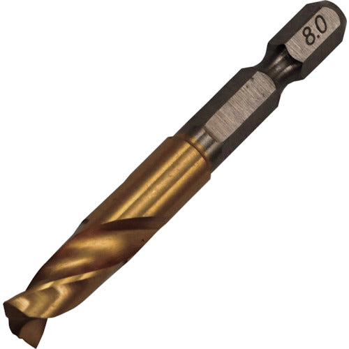 RELIEF Hexagonal Shank Short Drill 8.0mm 26858 1 PK