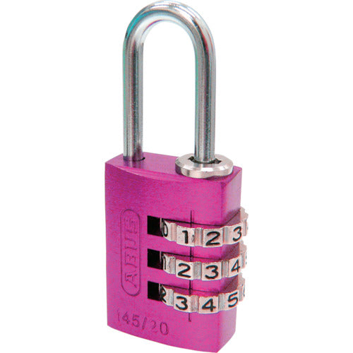 ＡＢＵＳ　ナンバー可変式南京錠　１４５−２０　ピンク　145-20-PI　1 個