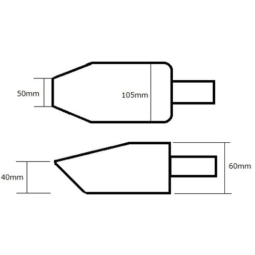 ＡＳ　角型スコップ（ＳＵＳ３０４）先細　6-514-04　1 個