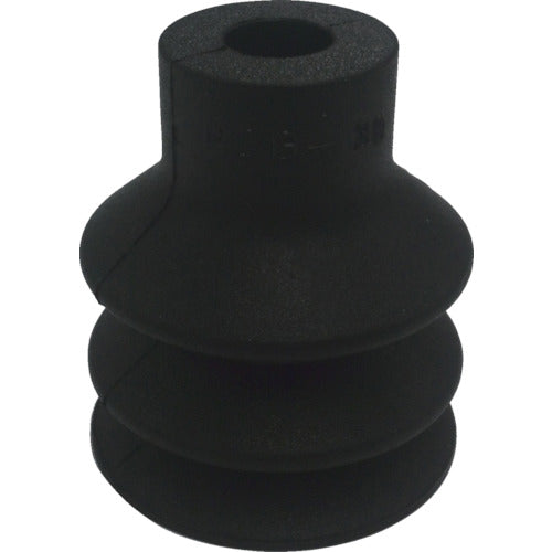 CONVUM Suction Pad, 3-stage bellows screw mounting, Φ30, Nitrile rubber, Black, PCG-30-N, 1 pc