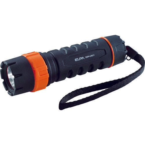 ELPA LED flashlight (battery-powered) LED rubber light, brightness 140 (strong)/35 (weak) DOP-LR311 1 piece