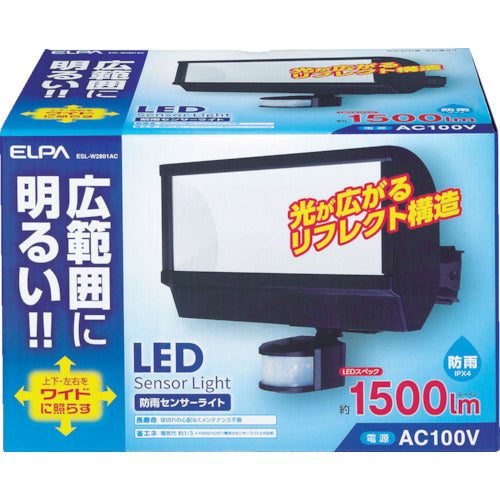 ＥＬＰＡ　ＬＥＤセンサーライト　使用電球２８Ｗ　ESL-W2801AC　1 台