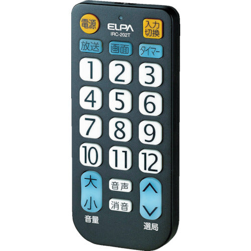 ELPA TV 리모컨 동작 거리 7m 블랙 IRC-202T-BK 1개