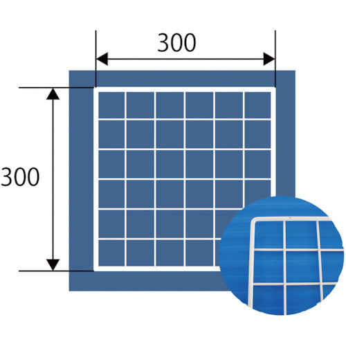 WAKI Mesh Panel 300X300mm White EMP028 1 piece