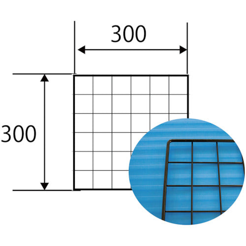 WAKI 메쉬 패널 300X300mm 블랙 EMP029 1장