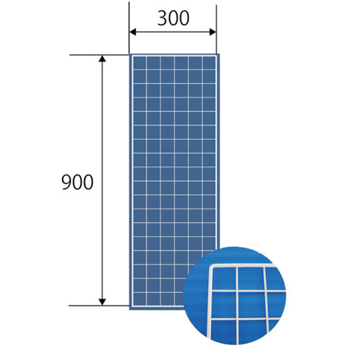 WAKI Mesh Panel 300X900mm White EMP035 1 piece