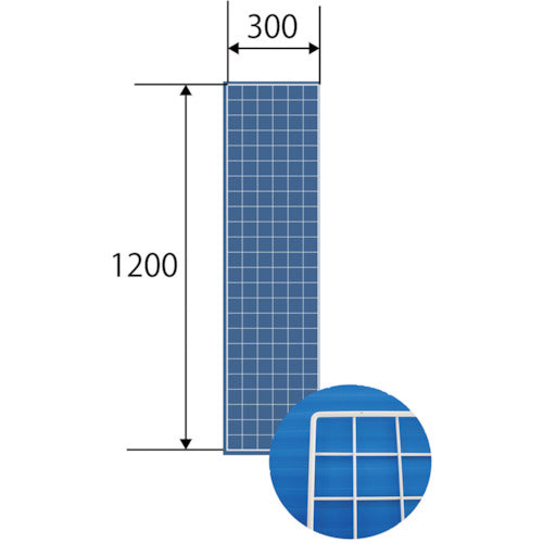 WAKI Mesh Panel 300 x 1200 mm White EMP037 1 piece