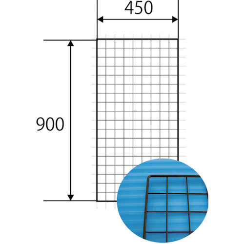 WAKI Mesh Panel 450X900mm Black EMP023 1 piece