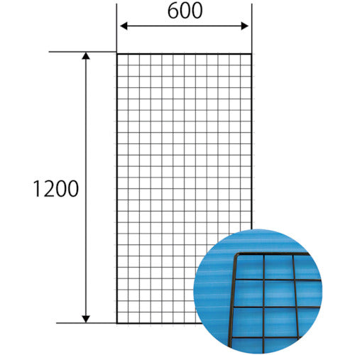 WAKI 메쉬 패널 600X1200mm 블랙 EMP042 1장