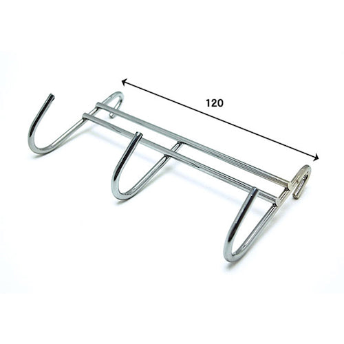 WAKI 선반 수금구 3연 후크 (1개입) EMP182 1개