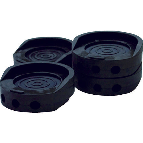 WAKI HYPER 방진 고무 φ70X25mm 블랙 (4개입) EGH-005 1 PK