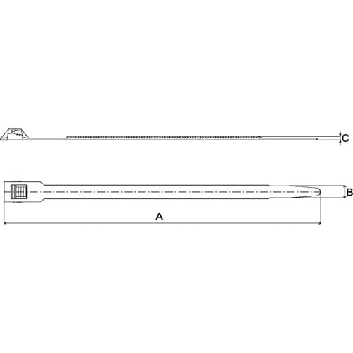 SapiSelco 【재고 한계 인상】 케이블 타이 저두 타입 9.0mm×180mm 100개 TOR.2.201 1봉