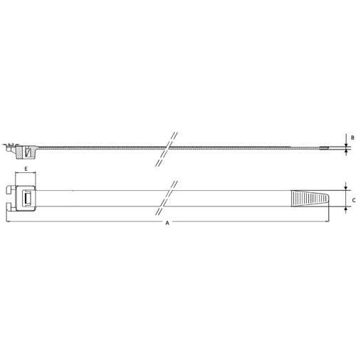 ＳａｐｉＳｅｌｃｏ　【売切廃番】　【在庫限り値引品】ボタンホールタイ　１２．５ｍｍ×５００ｍｍ　（５０本入）　ASO.2.251R　1 袋