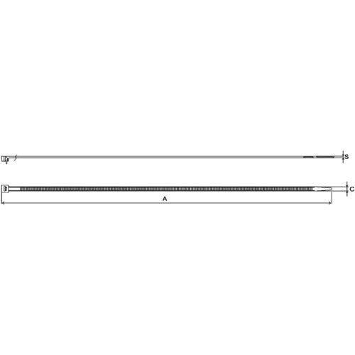 ＳａｐｉＳｅｌｃｏ　【売切廃番】　【在庫限り値引品】リリースタイ　ナロータイプ　３．５ｍｍ×２５０ｍｍ　１００本　RID.2.216　1 袋