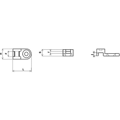 SapiSelco 케이블 타이 고정구 나사 포함형 5mm (100개입) SUP.2.405 1봉