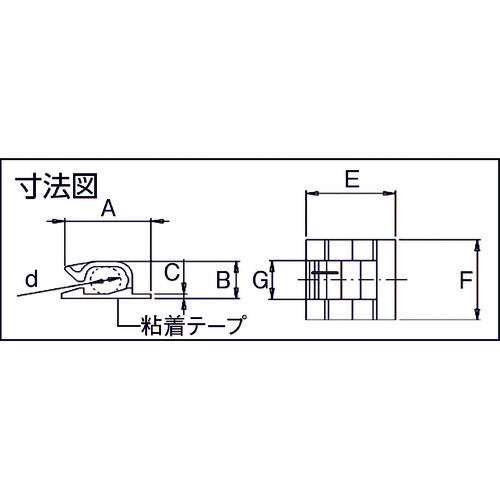 SapiSelco 케이블 고정 클립 접착 타입 ​​10mm 검정 (100개) GAN.3MT.402 1봉