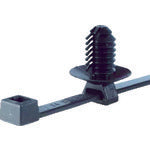 ＳａｐｉＳｅｌｃｏ　ケーブルタイ固定具　プラグ差込型　５ｍｍ　黒　（１００個入）　SLE.3.2101　1 袋