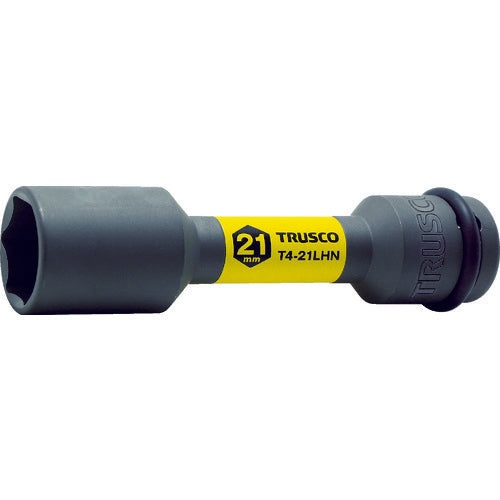 TRUSCO 임팩트용 얇은 호일 너트 롱 소켓 21mm 삽입각 12.7 T4-21LHN 1개