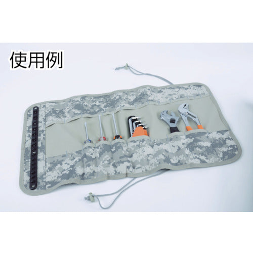 TRUSCO [Sold out and discontinued] Digital Desert Camouflage Tool Roll 460X320 10 Pockets TTR-450-DM 1 pc