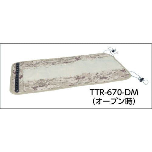 ＴＲＵＳＣＯ　【売切廃番】デジタルデザート迷彩　ツールロール　６７０Ｘ３５５　２２ポケット　TTR-670-DM　1 個