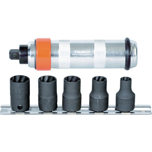 ＴＲＵＳＣＯ　なめたボルト・ナット外し用ツイストソケットインパクトドライバー付　TTS3-INPACT-SET　1 Ｓ