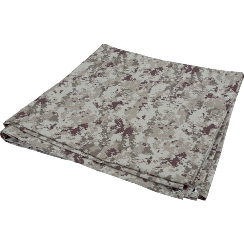 TRUSCO [Sold out and discontinued] Digital Desert Camouflage Multi Sheet 2M x 2M Prague Eyelet TMS-2020-DM 1 sheet